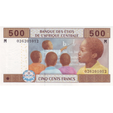 P306M Central African Republic - 500 Francs Year 2002